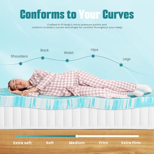 Mattress Toppers Memory Foam Cooling Gel Infused - Image 4