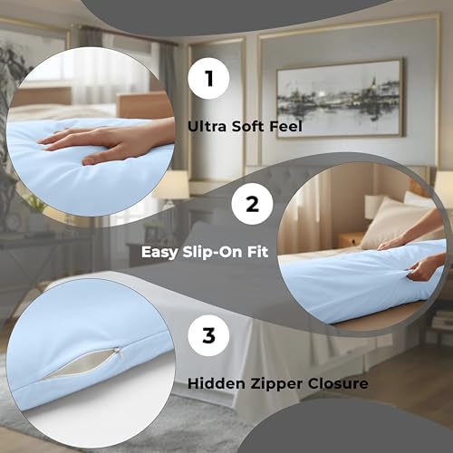 ROYALE LINENS 1800 Body Pillow Cover - Image 5