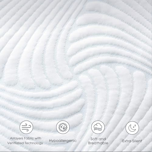 Heated Mattress Pad King, 3D Air Fabric, Preheat & Memory - Image 6