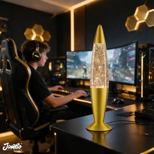 Jambo 16-Inch Rainbow Glitter Lamp I Beautiful Liquid Lamp I Entertaining for Adults and Kids I Perfect Holiday Gift - Image 5