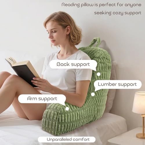 Reading Pillows for Bed Back Rest Pillow for Sitting up - Image 4