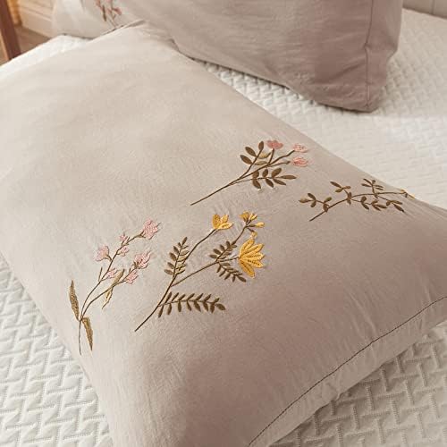 Taupe Body Pillow Cover Flower Pillow Covers 20x54 Body Pillow Cover Soft by MOVEOVER