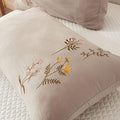 Taupe Body Pillow Cover Flower Pillow Covers 20x54 Body Pillow Cover Soft by MOVEOVER