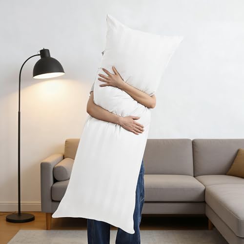 100% Egyptian Cotton Body Pillow Cover Long Pillow Case 600 Thread Count - Image 5