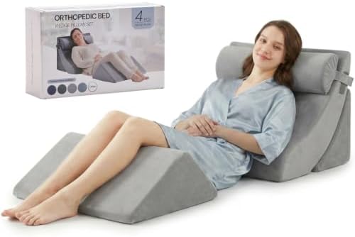 Axelrod 4PCS Orthopedic Bed Wedge Set — 21.8" Wide Foam Wedges by Axelrod
