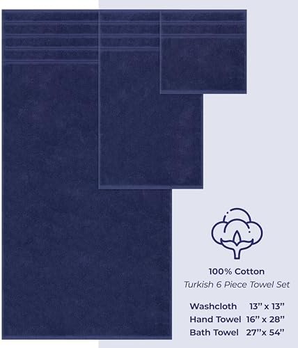 American Soft Linen 100% Cotton Luxury Turkish Towels, 6 Piece Towel Set - Image 4