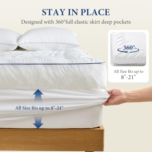 5 Inch King Gel Memory Foam Mattress Topper - Image 6