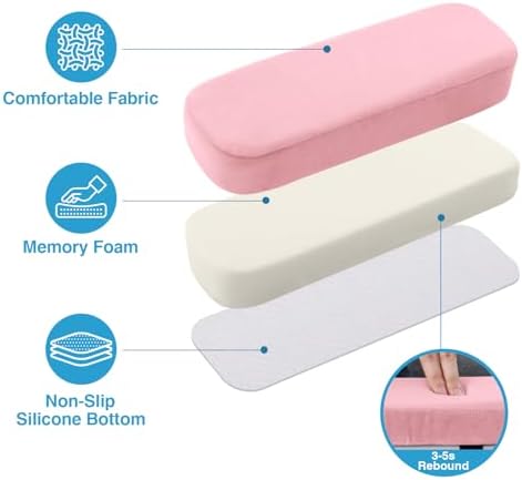 Smiry Memory Foam Office Chair Armrest Pads, Non-Slip Armrest Cushion - Image 3