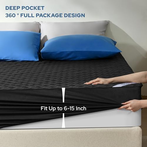 BEDLORE Waterproof Full Size Mattress Protector, Deep Pocket Fit - Image 4