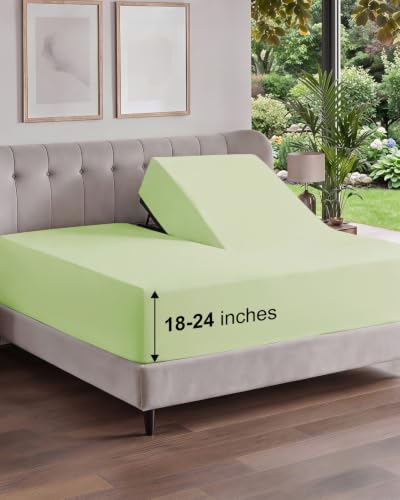 CGK Linens Deep Flex Top Split Head King Fitted Sheet by CGKUnlimited