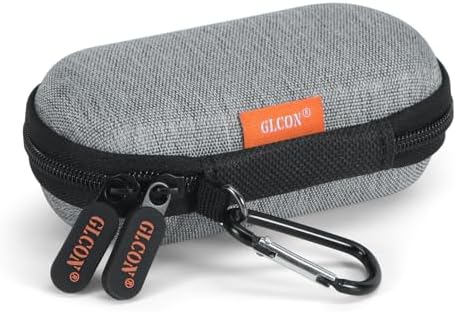 Mini Earbud Case, Oval Hard Shell Carrying Pouch Bag by GLCON