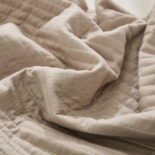 Quilted Body Pillow Cover, Striped Long Size 21"x54" Body Pillowcase 1PC Soft - Image 6