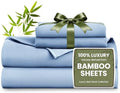 Love's cabin 4 Piece Queen Sheet Set, 100% Rayon Derived from Bamboo, Cooling & by Lovescabin