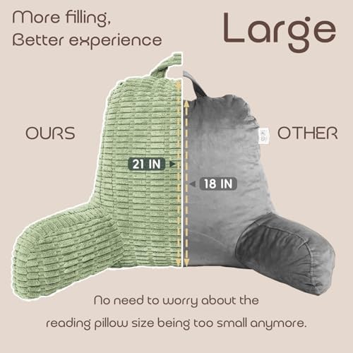 Reading Pillows for Bed Back Rest Pillow for Sitting up - Image 3