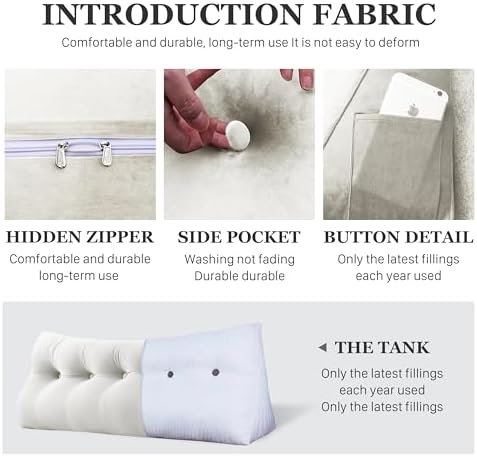 14 lbs Thickened King Headboard Pillow - Image 5