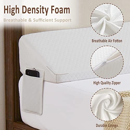 Homemate Twin Size（39"x10"x6"） Bed Wedge Pillow Stopper - Image 6