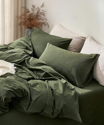 JELLYMONI 100% Washed Cotton Pillowcases, Envelope Closure 2-Pack - Image 6