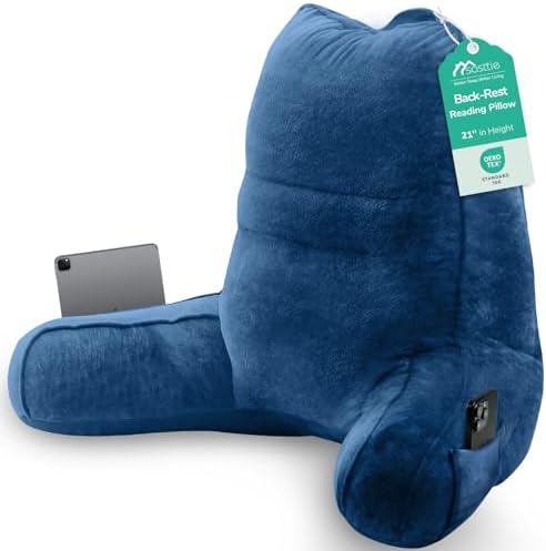 Sasttie Reading Pillow for Bed, Back Pillow for Sitting Up by SASTTIE