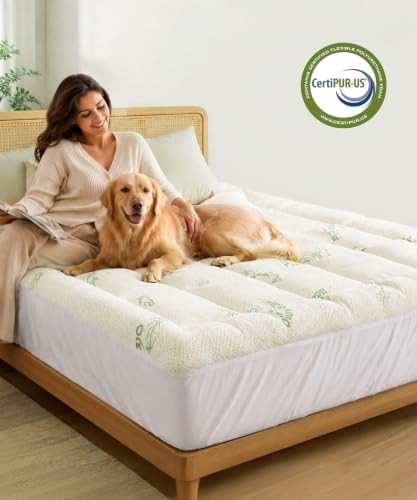 Mattress Topper Queen, Ultra Soft & Breathable Pillow Top Mattress Pad - Image 7