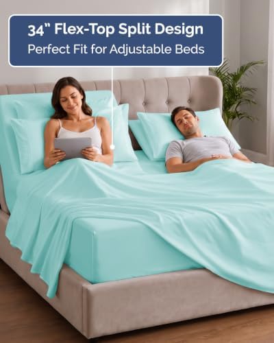 Extra Deep Flex Top Split Head King Sheet Set - Image 3