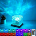 Ocean Projector Light, 16-Color Ambient Lighting Room Decor, Wood Base by KidoYean