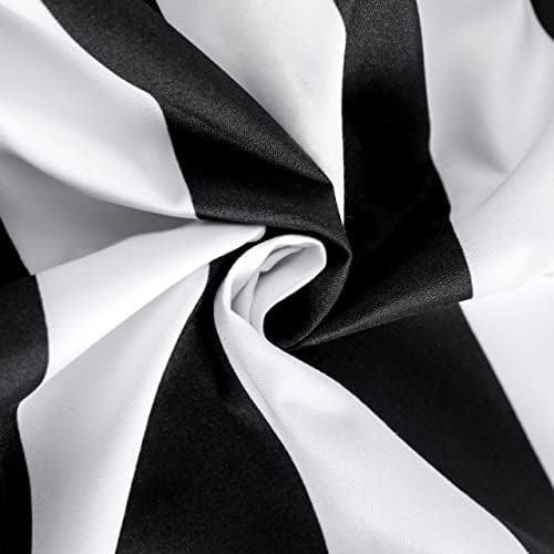 NTBAY Body Striped Pillowcase, 1800 Thread Brushed Microfiber Black and White - Image 3