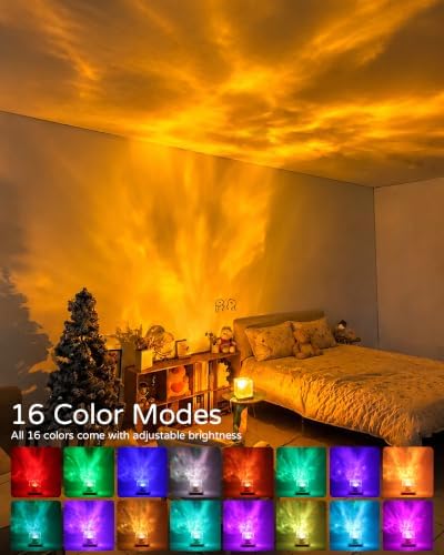 Ocean Projector,16 Color Shower Lamp with Remote for Bedroom & Room Decor - Image 2