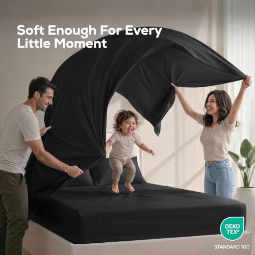Full Sheets Set, 4 Pieces 16" Deep Pocket Hotel Luxury Bed Sheets - Image 5