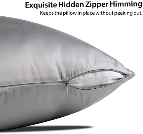 2 Pack Cooling Pillow Cases, Viscose Derived from Bamboo Pillow Protectors - Image 3
