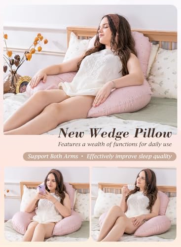 INSEN Wedge Pillow Set for Sleeping and After Surgery, Use for Acid Reflux - Image 2