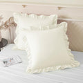 KKJIAF 2 Pack Ruffle Pillow Cases 24x24 Inches by KKJIAF