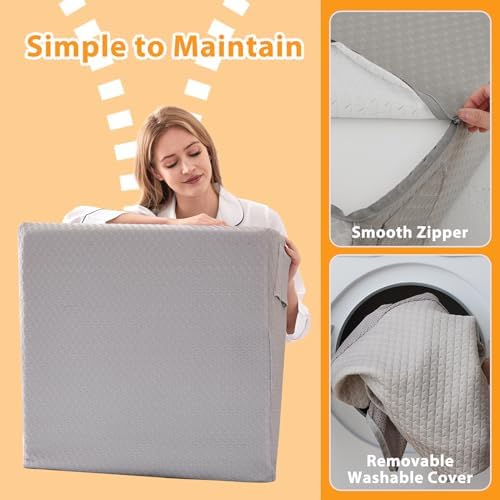Ruqmuis Wedge Pillow for Sleeping, Triangle Incline Wedge for Acid Reflux - Image 5