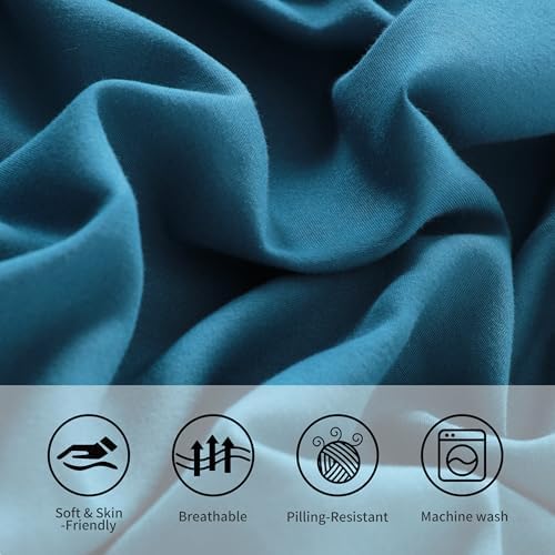 King Pillow Cases, 2 Pack, 20x40 in, Microfiber, Slate Blue - Image 5