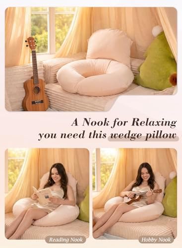 INSEN Wedge Pillow Set for Sleeping and After Surgery, Use for Acid Reflux - Image 6