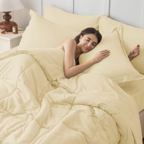 JOLLYVOGUE Full Comforter Set, Ultra-Soft Bed in a Bag Full Size 7 Pieces - Image 6