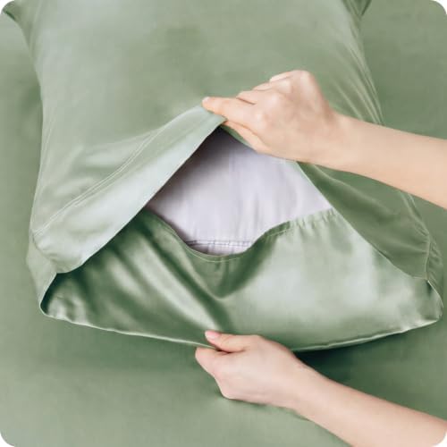 Bedsure PureWoven 100% Rayon Derived from Bamboo, Twin Bed Sheets, 3 Pieces - Image 5