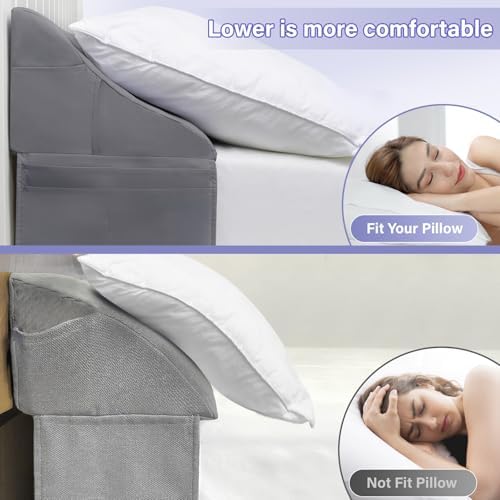 Vekkia Queen Bed Wedge Pillow for Headboard Gap-0–6" Mattress Gap Filler - Image 5