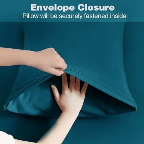 Horbaunal Microfiber Pillowcases King Size, 2 Pack - Image 4
