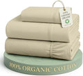 LANE LINEN Twin XL Sheet Set 100% Organic Cotton 3pc Percale Soft by LaneLinen