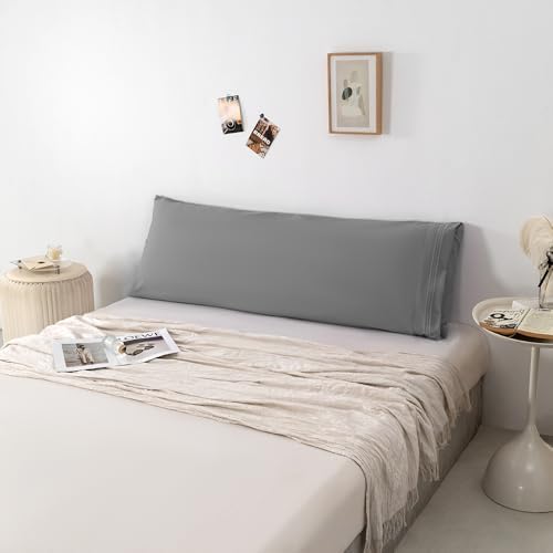 Body Pillowcase, Dark Grey, 1 Pack, Long Pillow Cover - Image 6