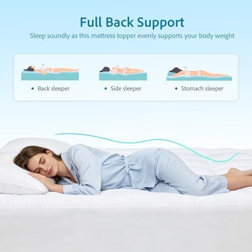 Mattress Topper Super Queen Size, Ultra Soft Cotton Pillow Top Mattress Pad - Image 4