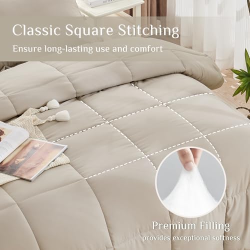 JOLLYVOGUE Full Comforter Set, Ultra-Soft Bed in a Bag Full Size 7 Pieces - Image 3