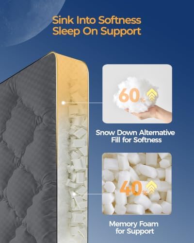 Kayfia 3 Inch Queen Memory Foam Mattress Topper - Image 2
