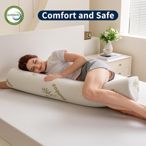 Body Pillow for Adults, Long Pillow for Back, Hip and Knee Support, Side - Image 6