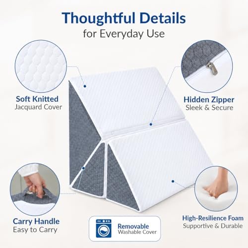 3-Piece Positioning Wedge Pillow Set, Bed Wedges & Body Positioner - Image 4