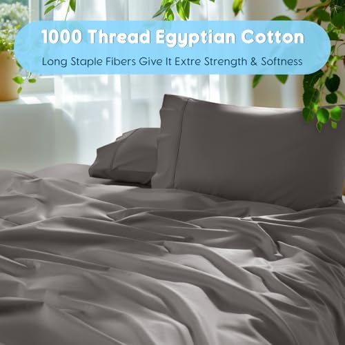 SONORO KATE 1000 Series 100% Egyptian Cotton Sheets, Extra Deep Pocket - Image 3