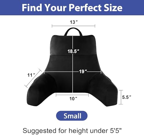 IPYNBAP Back Pillow for Bed Sitting up, Reading Pillow, 18 Inch - Image 2