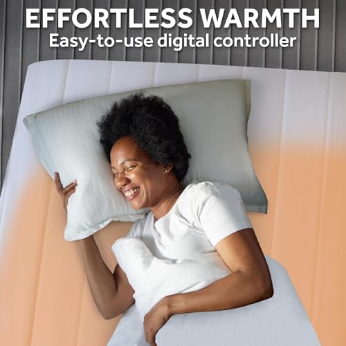 Sunbeam Heated Mattress Pad Quilted 12 Heat Deep Pocket Full 75x54 - Image 4