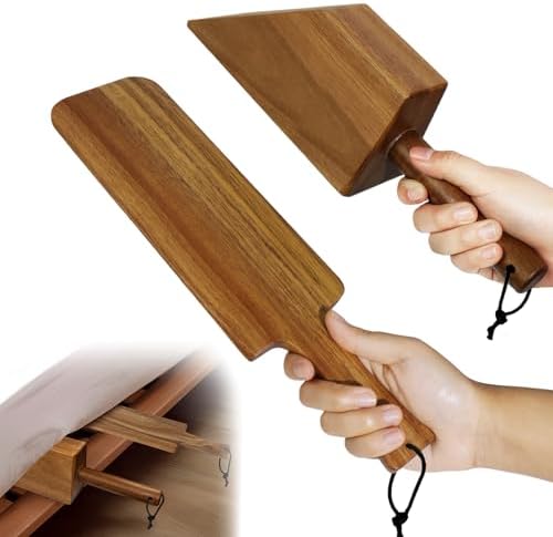 Acacia Wood Mattress Lifter Tool by Unknown