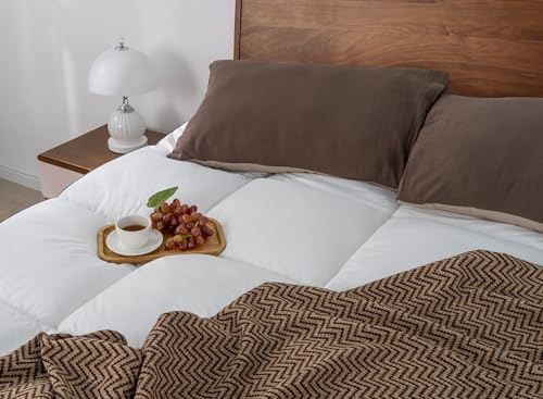 QUEEN ROSE Twin Mattress Topper, Extra Thick 3D Snow Alternative Down - Image 3